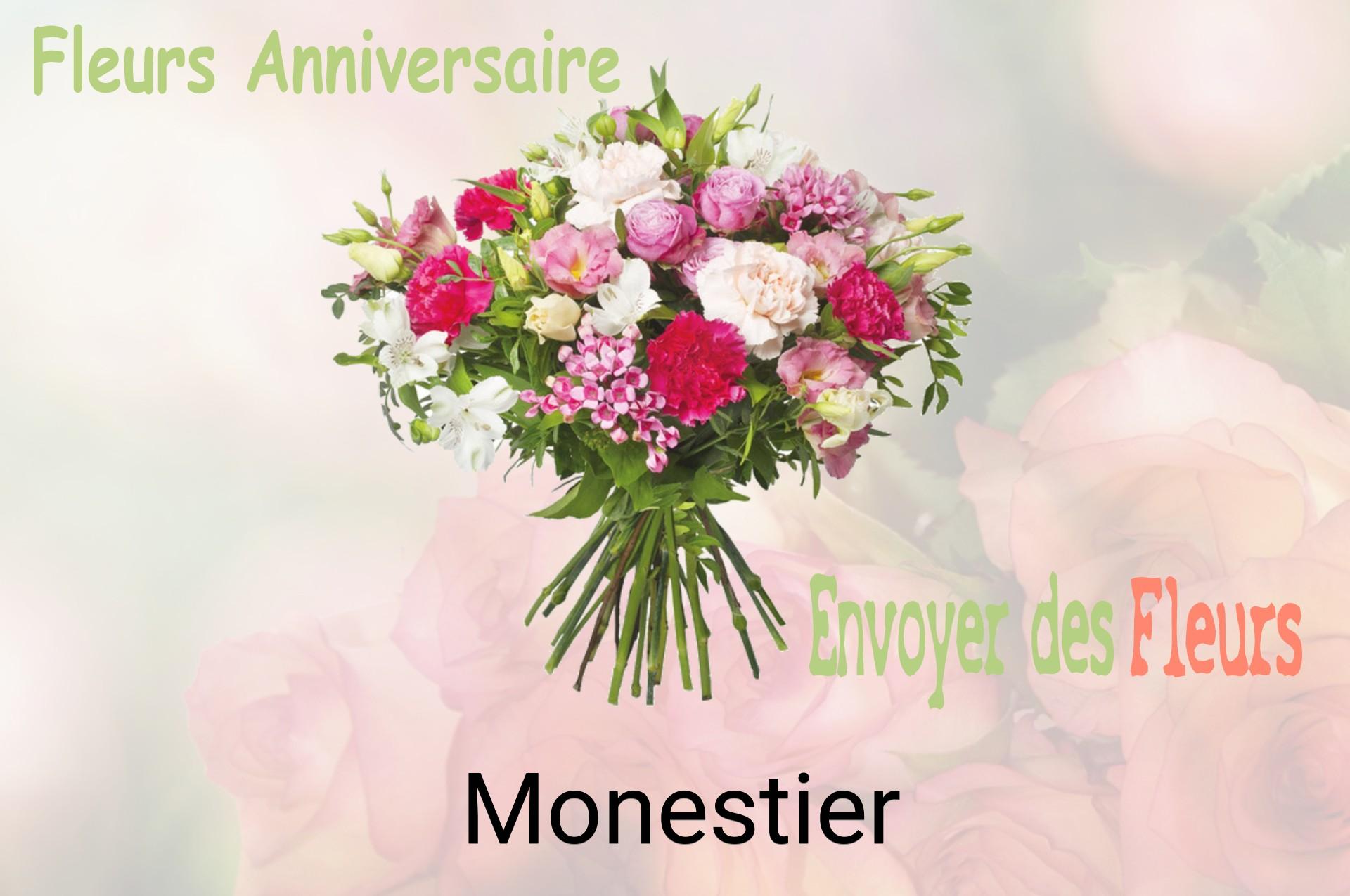 Bouquet de fleurs d’anniversaire livré à Monestier